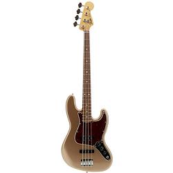 Foto van Fender vintera 60s jazz bass firemist gold pf met gigbag