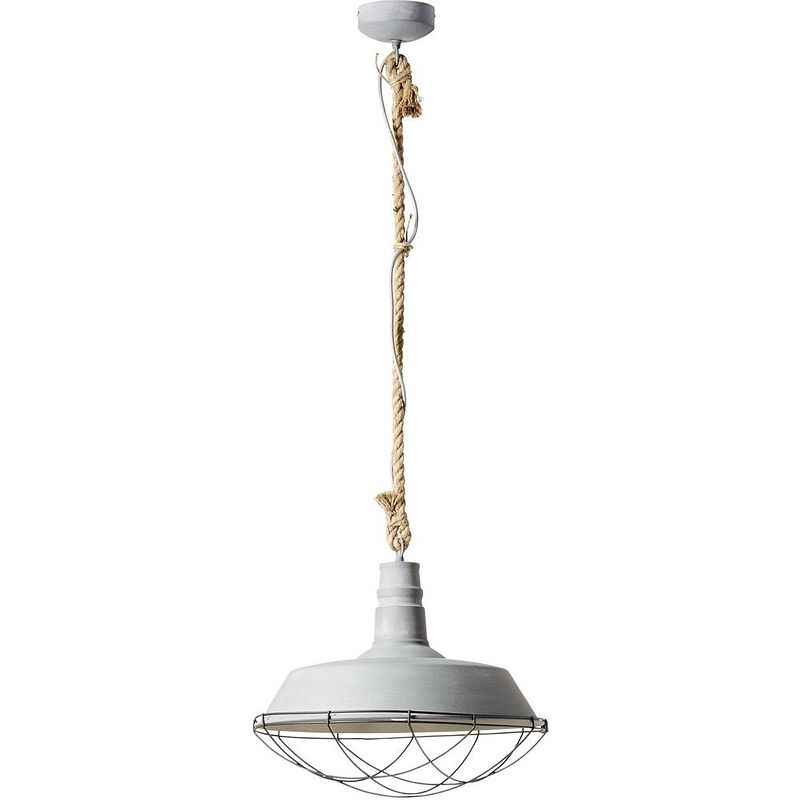 Foto van Brilliant rope 93614/70 hanglamp led e27 60 w beton-grijs