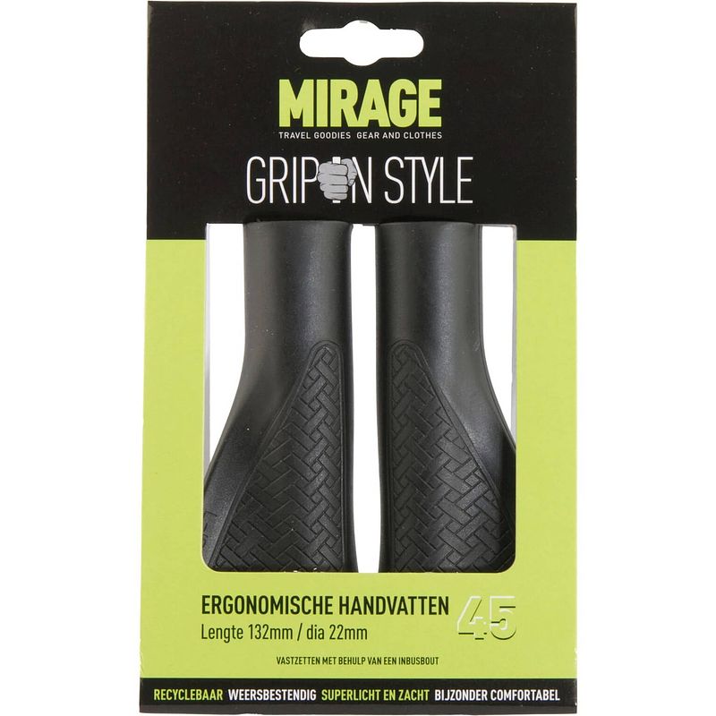 Foto van Mirage handvattenset grips in style 132/132mm zwart