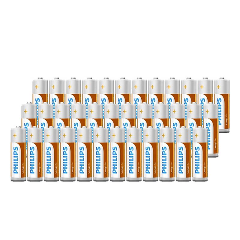 Foto van Philips longlife batterijen - 36-pack - aa - penlite