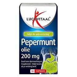 Foto van Lucovitaal pepermuntolie 200 mg capsules