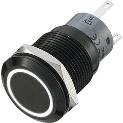 Foto van Tru components las1-agq-11e/w vandalismebestendige druktoets 250 v/ac 5 a 1x uit/(aan) moment wit (ø x l) 22 mm x 37 mm ip67 1 stuk(s)