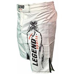 Foto van Legend sports kickboksshort mma dryfit wit maat s