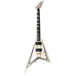 Foto van Jackson rrt-3 pro series rhoads ivory black pinstripes