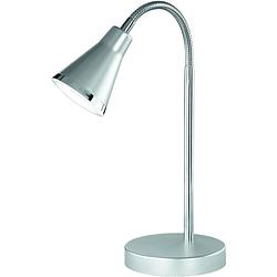 Foto van Led bureaulamp - trion arora - 3w - warm wit 3000k - rond - glans titaan - kunststof