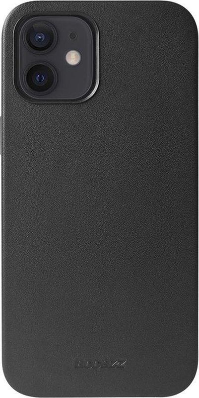 Foto van Accezz leather backcover met magsafe iphone 12 mini telefoonhoesje zwart