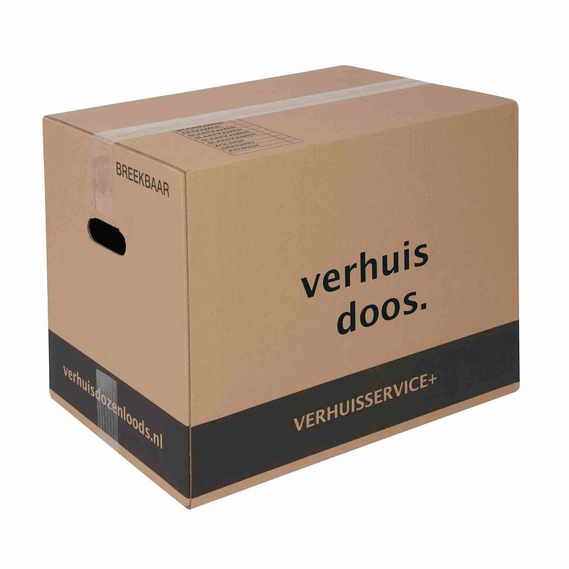 Foto van Verhuisdozen - 30 stuks - 60 liter - extra stevige verhuisdoos - dubbel golf karton