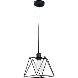 Foto van Eco-light i-santana-m-s1 i-santana-m-s1 hanglamp e27 zwart