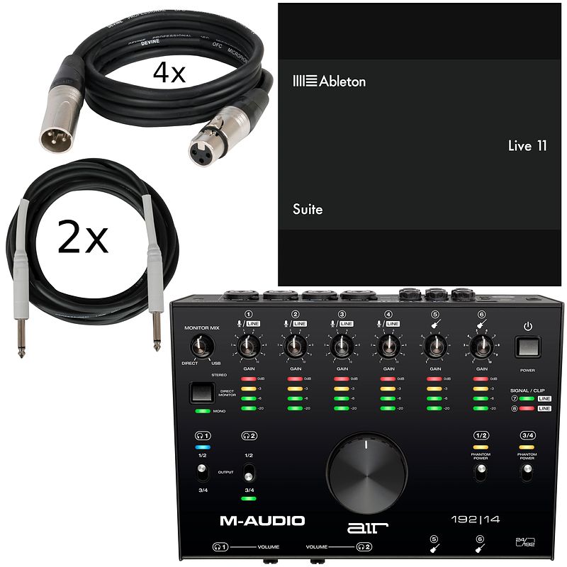 Foto van M-audio air 192|14 studiobundel met ableton live 11 suite upgr van lite