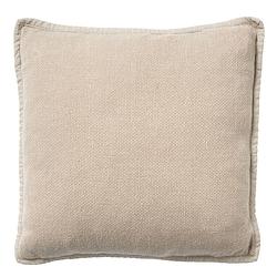 Foto van Dutch decor bowie - kussenhoes van katoen pumice stone 45x45 cm - beige - beige