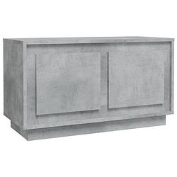 Foto van The living store tv-meubel betongrijs - 80 x 35 x 45 cm - duurzaam materiaal