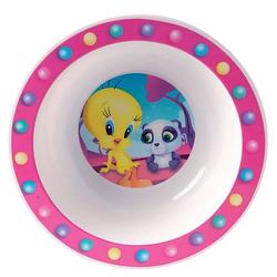 Foto van Looney tunes tweety kom kunststof 16 cm roze