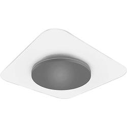 Foto van Mlight jade 81-4080 plafondlamp, wandlamp energielabel: f (a - g) 18 w led wit, grijs