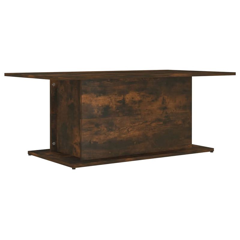 Foto van The living store banktafel gerookt eiken - salontafel 102x55.5x40cm