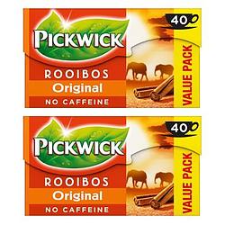 Foto van Pickwick original rooibos thee voordeelpak 2 x 40 stuks bij jumbo