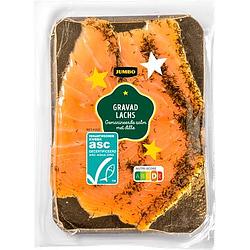 Foto van Jumbo gravad lachs gemarineerde zalm met dille 100g