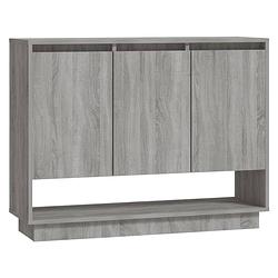 Foto van Vidaxl dressoir 97x31x75 cm spaanplaat grijs sonoma eikenkleurig