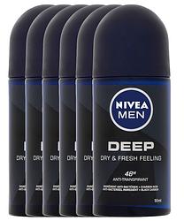 Foto van Nivea men deep roll-on voordeelverpakking