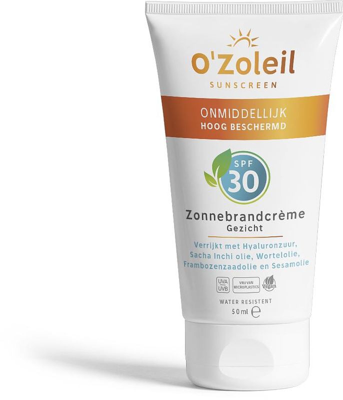 Foto van O'szoleil zonnebrandcrème gezicht spf30