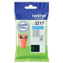 Foto van Brother inktcartridge, 550 pagina'ss, oem lc-3217c, cyaan 5 stuks