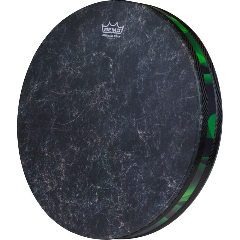 Foto van Remo et-0216-41 green & clean nightwaves ocean drum 16 x 2.5 inch