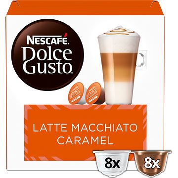 Foto van Nescafe dolce gusto caramel latte macchiato capsules 16 koffiecups bij jumbo