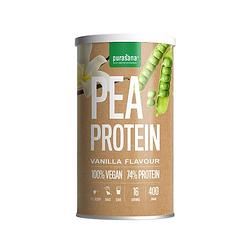Foto van Purasana vegan pea proteine 74% vanille poeder
