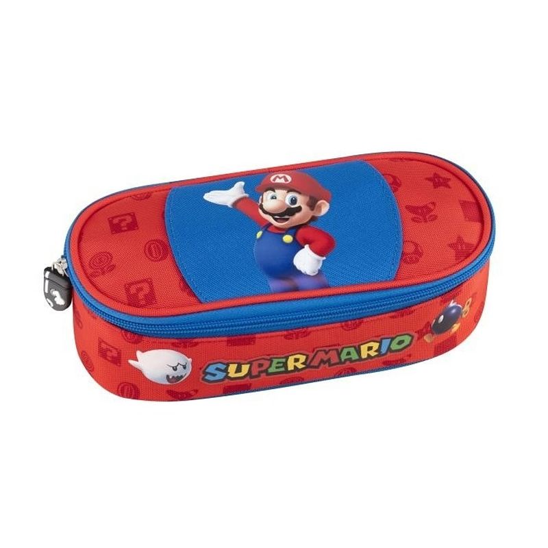 Foto van Super mario gevuld etui hello - 23 x 11 cm - 5 st. - polyester