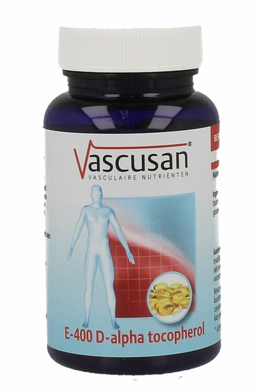 Foto van Vascusan e-400 d-alpha tocopherol capsules