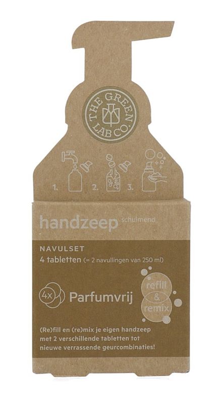 Foto van The green lab co. handzeep tablet parfumvrij