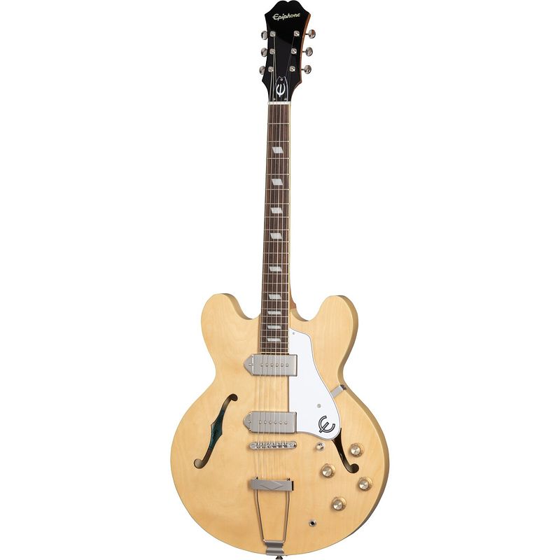 Foto van Epiphone original collection casino natural semi-akoestische gitaar met premium gigbag