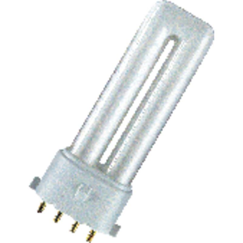 Foto van Osram spaarlamp energielabel: g (a - g) 2g7 151.8 mm 230 v 9 w = 60 w warmwit buis 1 stuk(s)