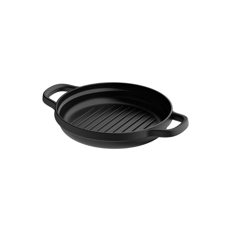 Foto van Berghoff - graphite grillpan, 26 cm, 2.1 l, zwart, gietijzer - berghoff leo line