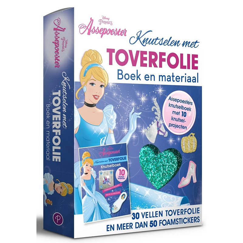 Foto van Disney princess assepoester - knutselen met toverfolie - boek en materiaal