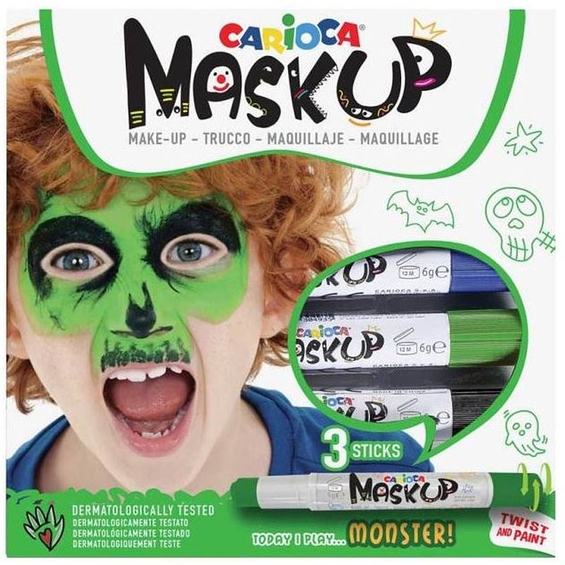 Foto van Carioca schminkstiften mask up monster