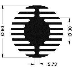 Foto van Fischer elektronik sk 578 50 sa led-koellichaam 1.45 k/w (ø x h) 60 mm x 50 mm