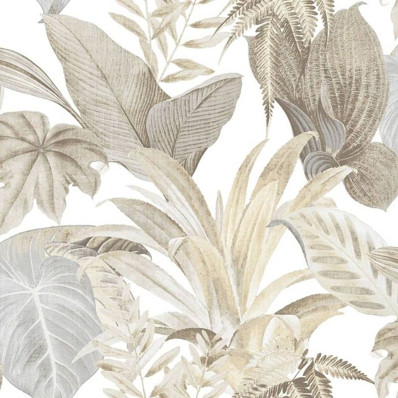 Foto van Topchic behang big leaves beige