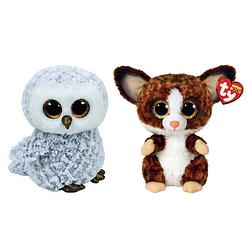 Foto van Ty - knuffel - beanie boo's - owlette owl & bush baby galago