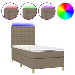 Foto van The living store bed - led - pocketvering matras - 90x190 cm