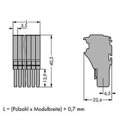 Foto van Wago 2020-111 connector, female 20 stuk(s)