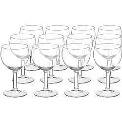 Foto van Set van 12x wijnglazen voor witte wijn fiona 190 ml van glas - wijnglazen