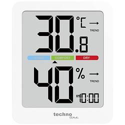 Foto van Techno line technoline thermo- en hygrometer wit