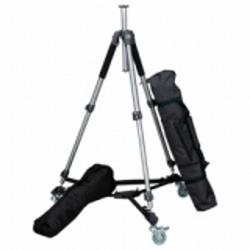 Foto van Walimex wal-6702 + wt-600 tripod 1/4 inch, 3/8 inch werkhoogte: 60 - 156 cm zilver incl. tas