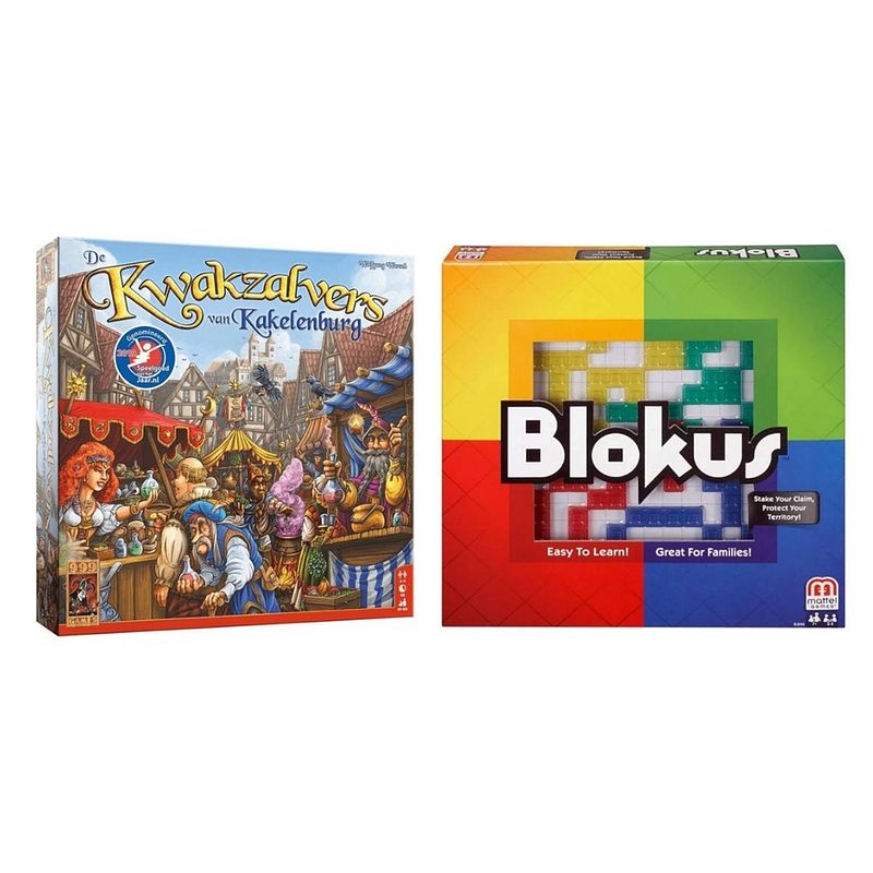 Foto van Spellenbundel - 2 stuks - de kwakzalvers van kakelenburg & blokus