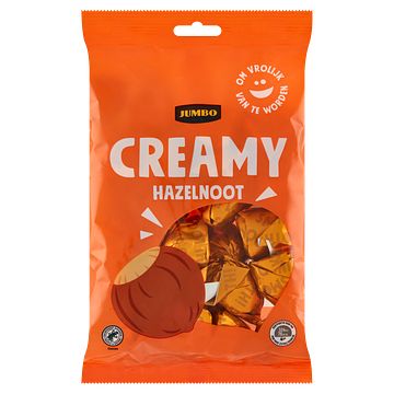 Foto van Jumbo melkchocolade bonbons creamy hazelnoot 250g