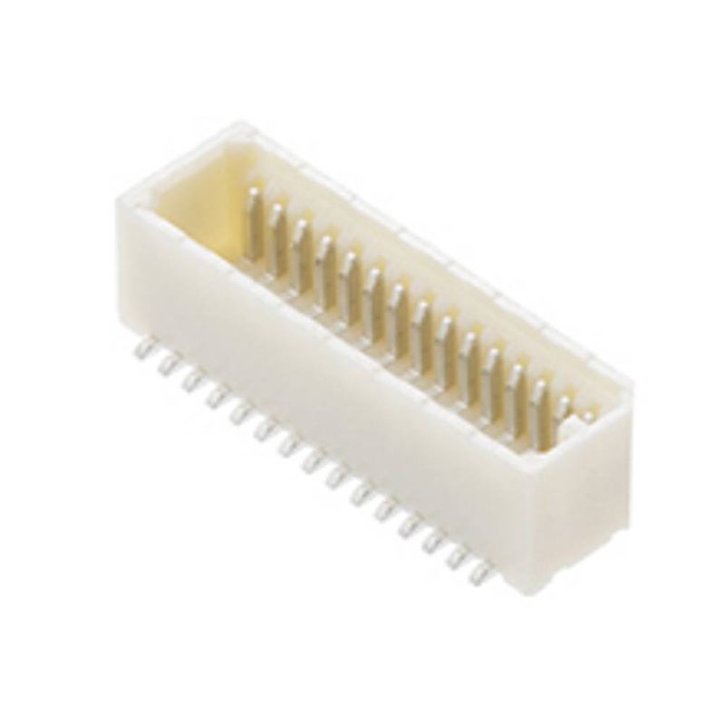 Foto van Molex 533071471 male header, inbouw (standaard) totaal aantal polen: 14 rastermaat: 0.8 mm inhoud: 1 stuk(s)