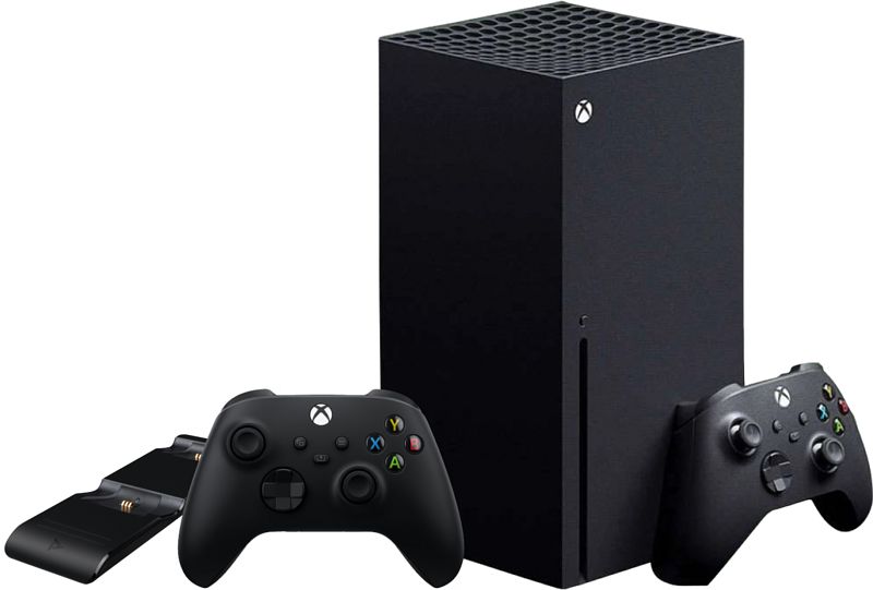 Foto van Xbox series x + microsoft xbox controller zwart +oplaadstation