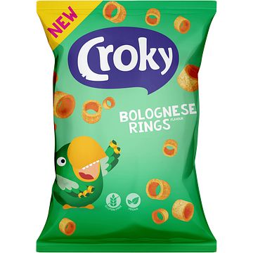 Foto van Croky hula hoops bolognese flavour 75g bij jumbo