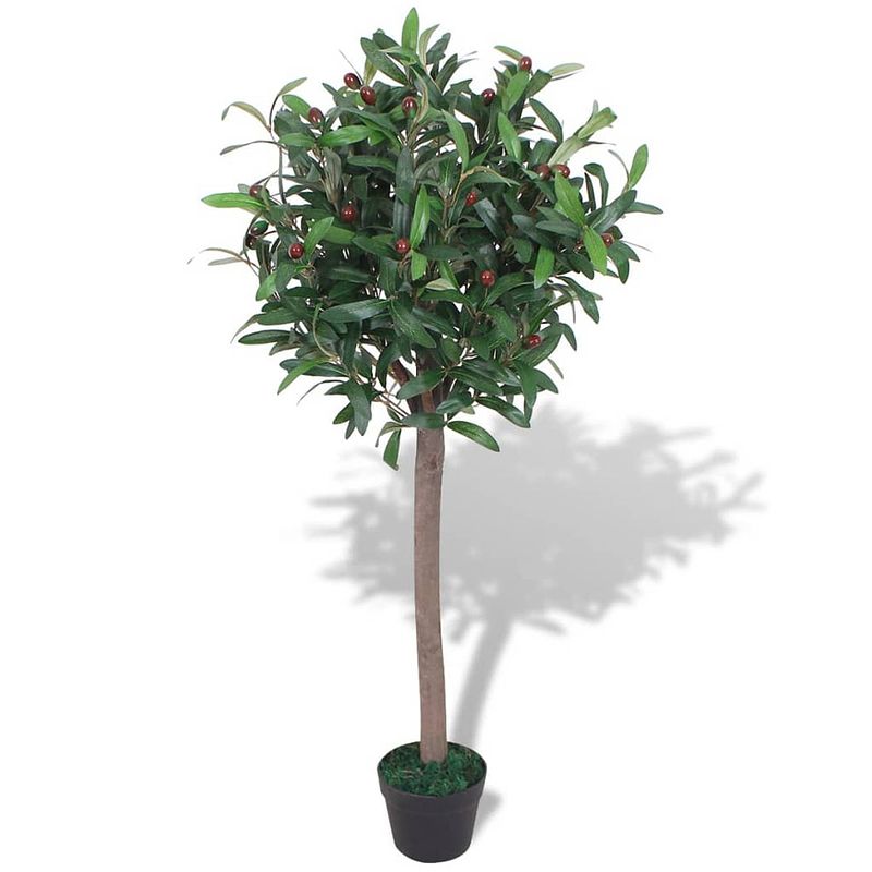 Foto van Vidaxl kunst laurierboom plant met pot 120 cm groen