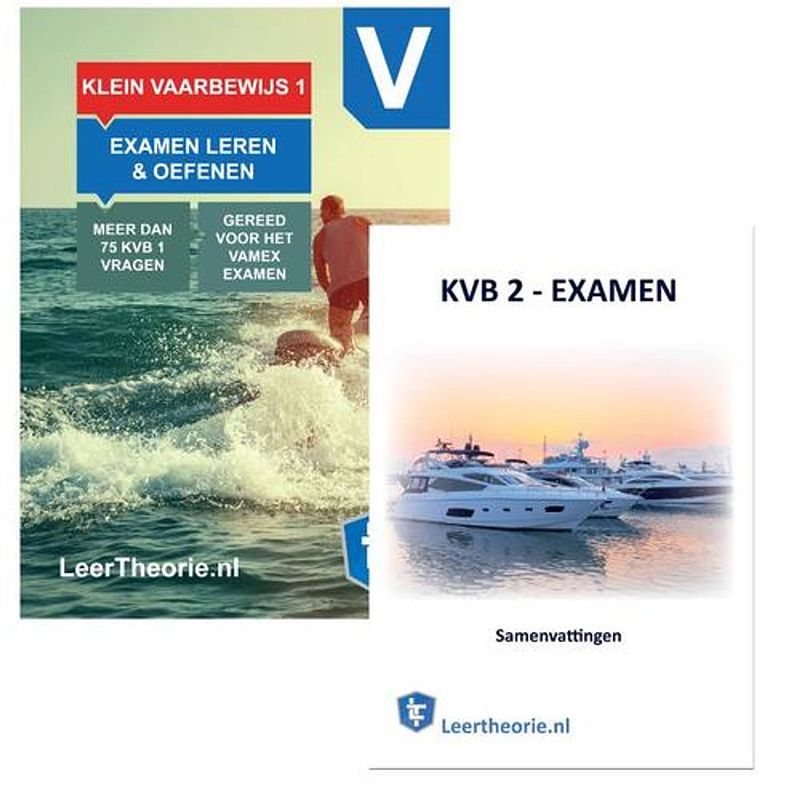 Foto van Vaarbewijstheorieboek en kvb 1 samenvatting - kleinvaarbewijs 1 cursusboek - pleziervaartexamen 1